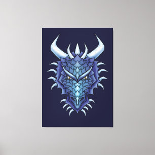 Cool Dragon Head Canvas Print
