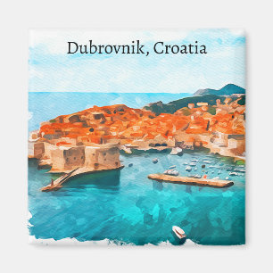Cool Dubrovnik Croatia Adria Coast Panorama View Magnet