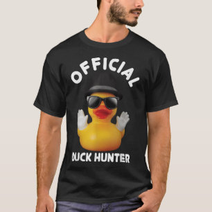 Cool Duck Cruise Boat Funny Rubber Duck Hunting Sq T-Shirt