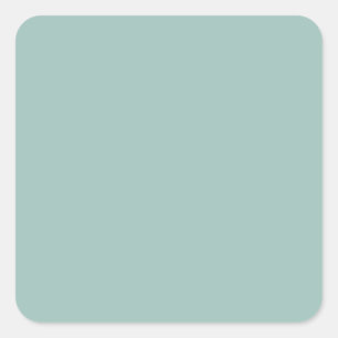 Cool Duck egg blue - add own text, image, design Square Sticker