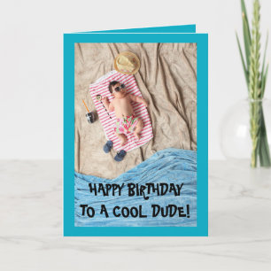 COOL DUDE BIRTHDAY CARD