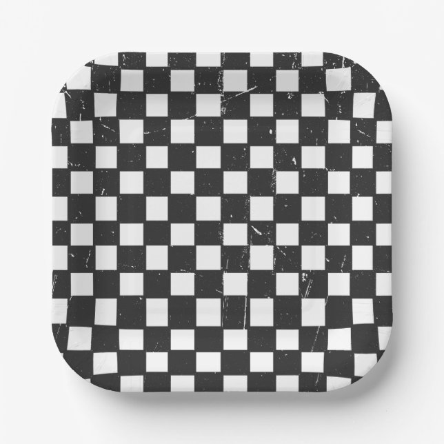 Cool Dude Check Party Plates (Front)