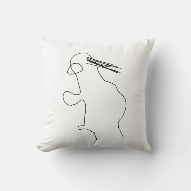 Cool Dude Pillow! Throw Pillow (Front)
