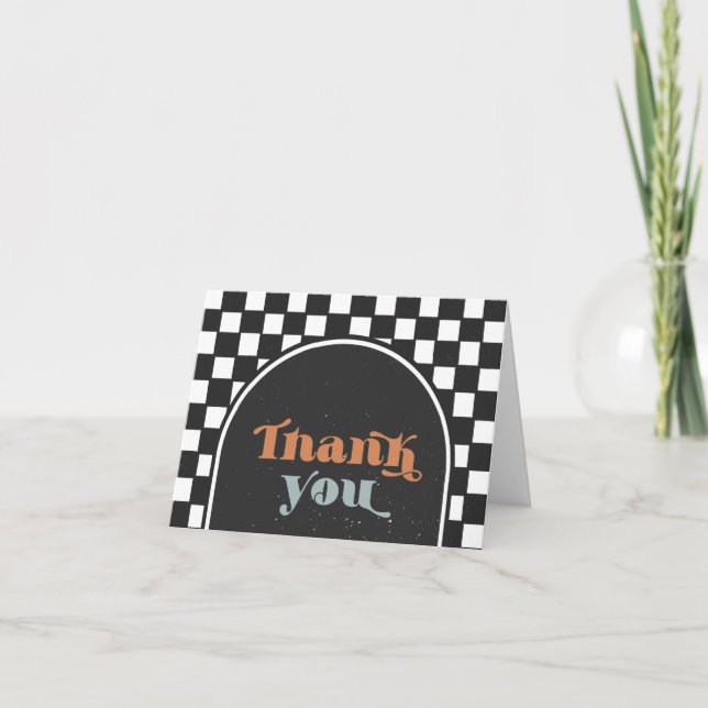 Cool Dude Skater Thank You Card (Front)