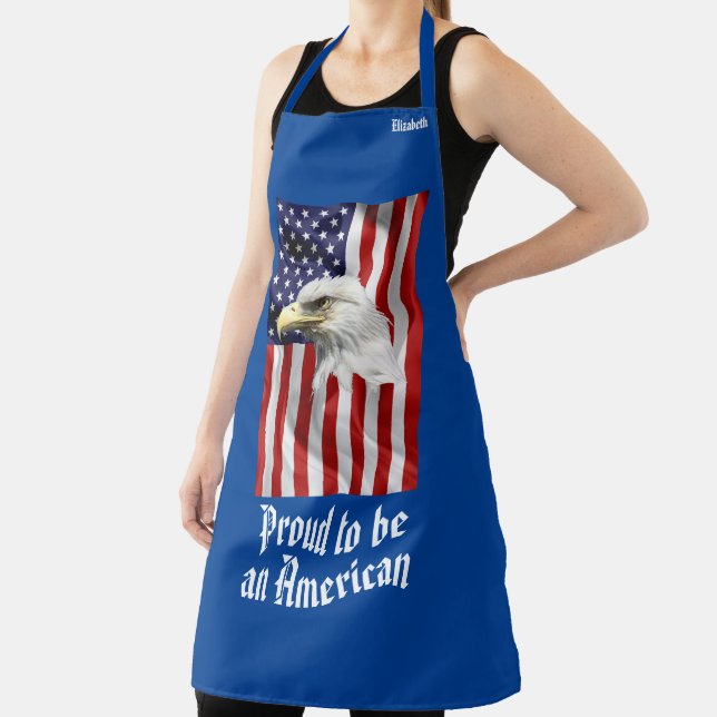 Cool Eagle, The American Flag Patriotic Apron (Insitu)