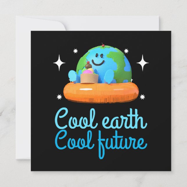 Cool earth, Cool future - Earth Invitation (Back)