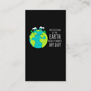 Cool Earth Day Funny Planet Humour Environmental Business Card