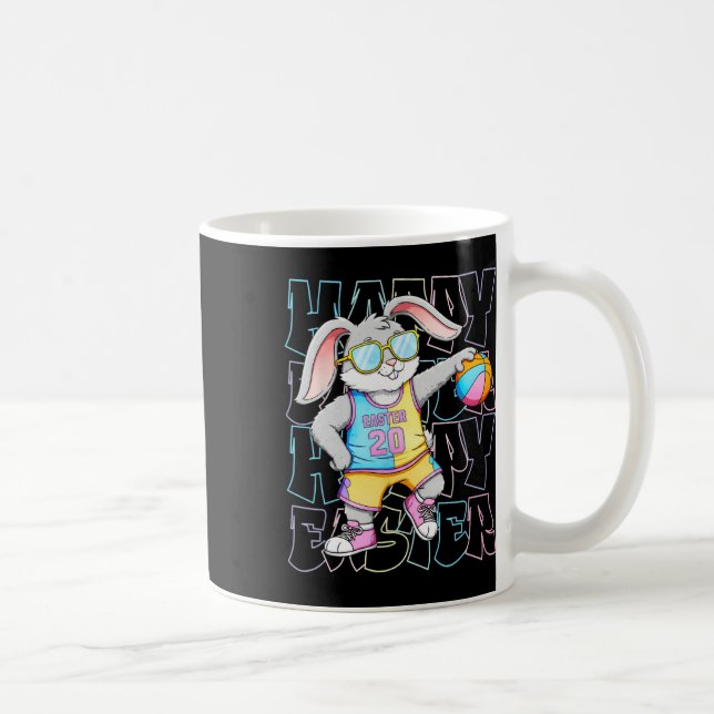 Cool Easter Bunny Sketll Happy Easter For Kids Adu Coffee Mug (Right)