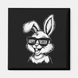 Cool Easter Bunny With Shades Happy Easter Kids Bo Magnet