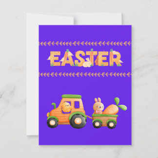 Cool easter design, fun easter design holiday card