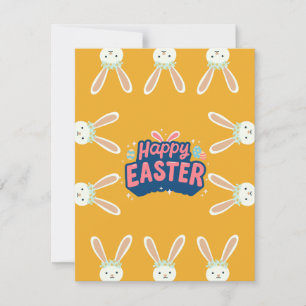 Cool easter design, fun easter design holiday card