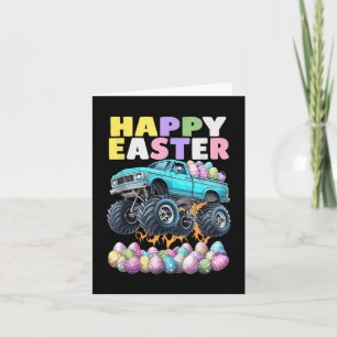 Cool Easter Shirts Boys Monster Truck Happy Tee Card