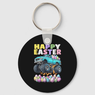 Cool Easter Shirts Boys Monster Truck Happy Tee Keychain