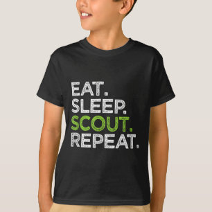 Cool Eat Sleep Scout Repeat Cub Love Scouting T-Shirt