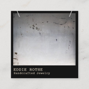 Cool Edgy Rustic  Necklace Display  Square Square Business Card