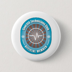 Cool EEG Technicians Club 2 Inch Round Button