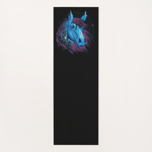 Cool Eighties Style Horse Yoga Mat