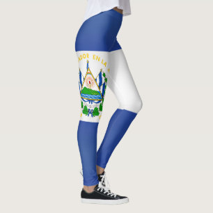 Cool El Salvador Flag Fashion Leggings
