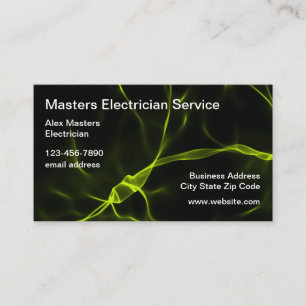 Cool Electricien Carte de visite unique