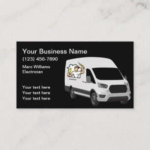 Cool Electricien Service Cartes de visite modifiab