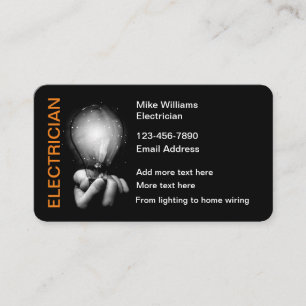 Cool Électricien Thème Cartes de visite