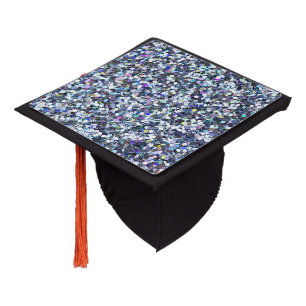 Cool Elegant Colourful Sequins Graduation Cap Topper