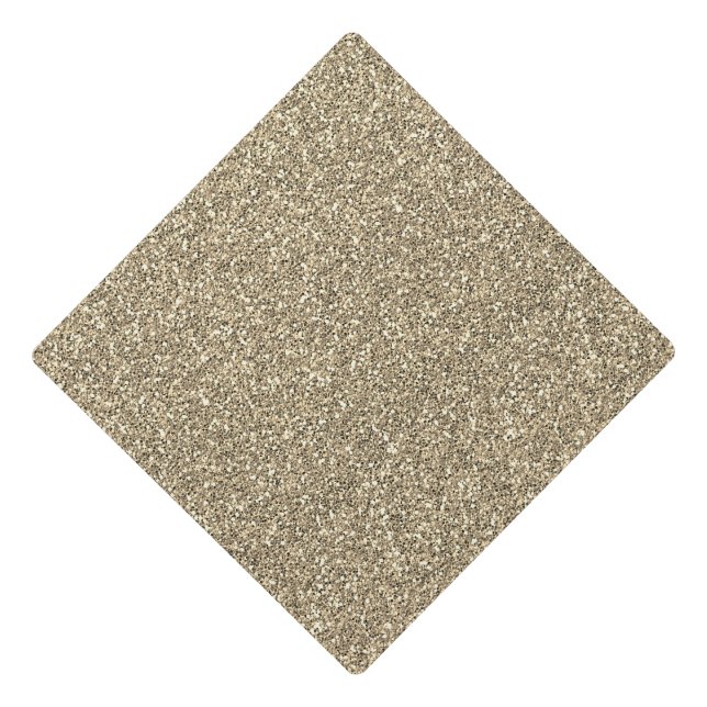 Cool Elegant Gold Glitter Graduation Cap Topper (Front)