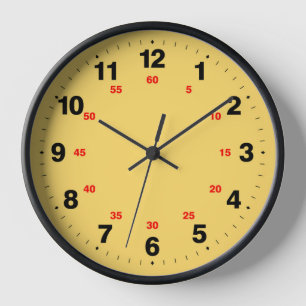 Cool & Elegant Light Yellow Face Clock