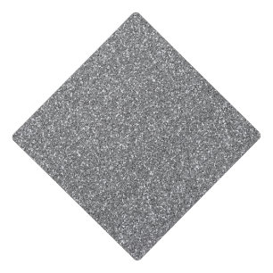 Cool Elegant Silver Glitter Graduation Cap Topper