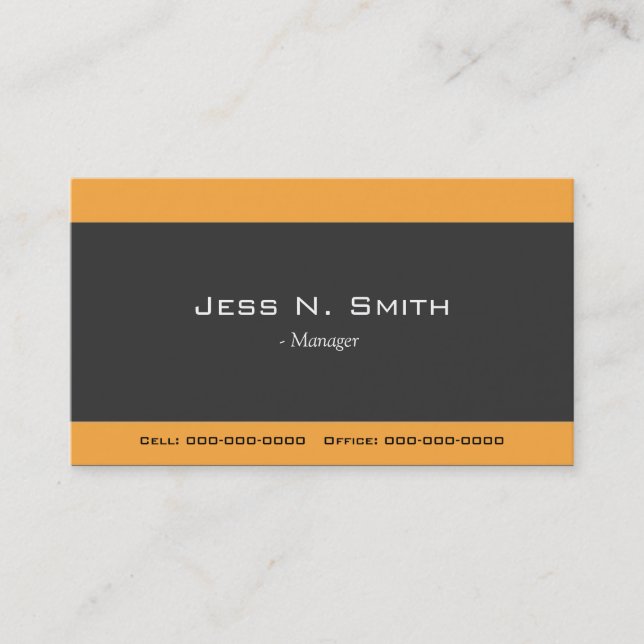 cool, elegant simple business card (Front)