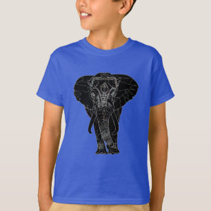 Cool Elephant Drawing Art Work T-Shirt