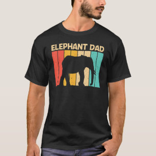 Cool Elephant For Dad Father Vintage Elephant T-Shirt