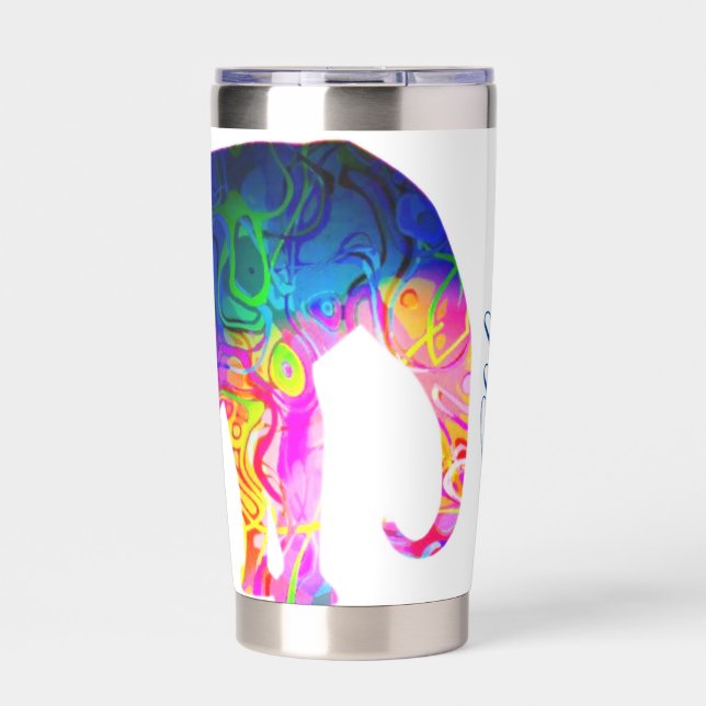 Cool elephant personalized insulated tumbler (Front)
