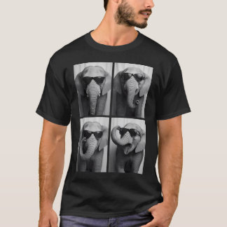 Cool Elephants Sunglasses Jungle African Animal T-Shirt