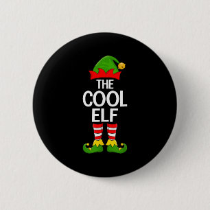 Cool Elf Xmas Matching Family Elf Squad Christmas  2 Inch Round Button