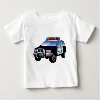 Cool Emergency Police Car Cartoon Design for Kids