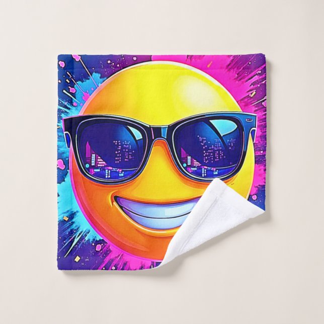 Cool 😎 Emoji Fun (Gant de toilette)
