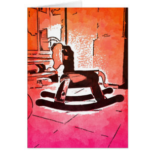 Cool Enfants Bois Rocking Horse Toy Pop Art