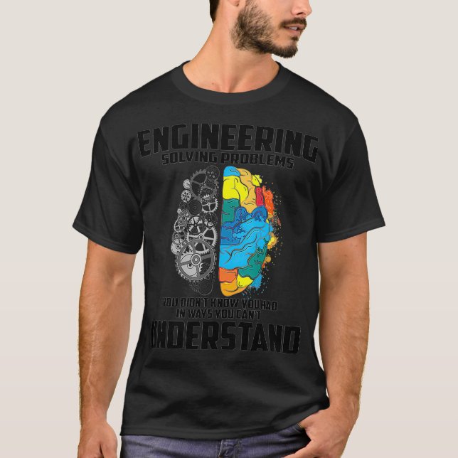 Cool Engineering Definition Funny Engineer Gift Me T-Shirt (Front)