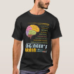 Cool engineer's brain T-Shirt design<br><div class="desc">Do you enjoy engineer? or are you an engineer lover? This design would look good on you, especially if you go to college. This Namaste engineer product is also a good boyfriend gift, brother gift, girlfriend gift, student gift, student engineer gift, engineer teacher gift, chemical engineer gift. You can give...</div>