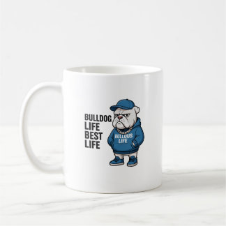 Cool English Bulldog Life Cartoon Coffee Mug