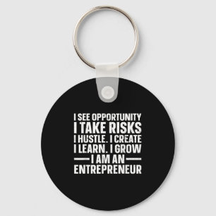 Cool Entrepreneur Art For Men Women Young New Busi Keychain