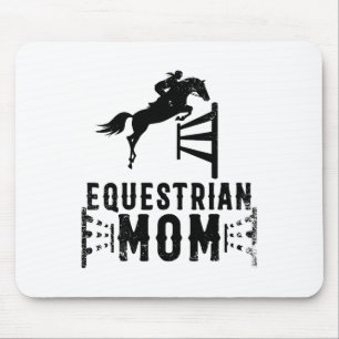 Cool Equestrian Mom Gift For Horse Show Jumping Wo Mouse Pad