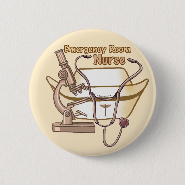 Cool ER Nurse 2 Inch Round Button (Front)