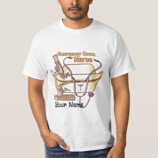 Cool ER Nurse T-Shirt (Front)
