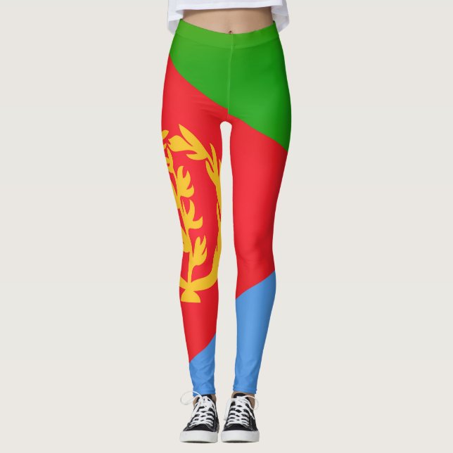 Cool Eritrea Flag Fashion Leggings (Front)