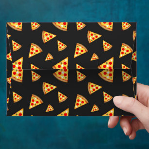 Cool et fun pizza tranches motif enveloppe
