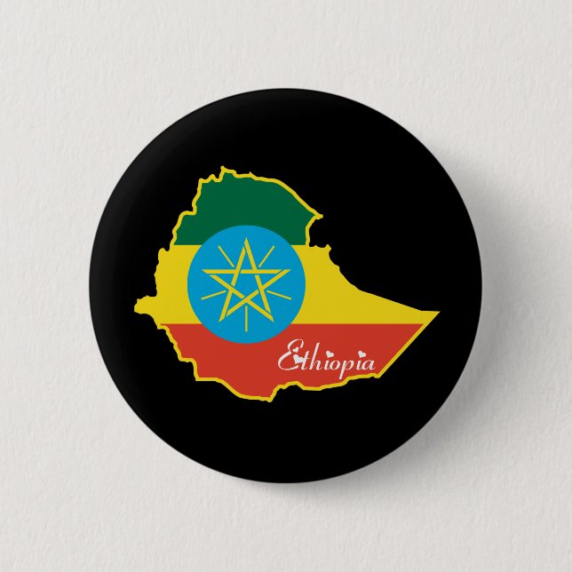 Cool Ethiopia 2 Inch Round Button (Front)
