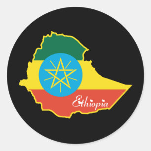 Cool Ethiopia Classic Round Sticker