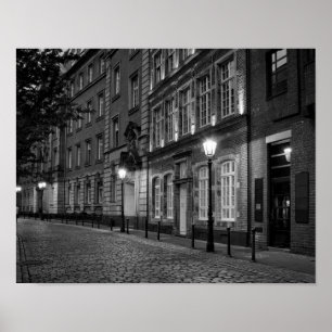 Cool European German Architectural Style Poster